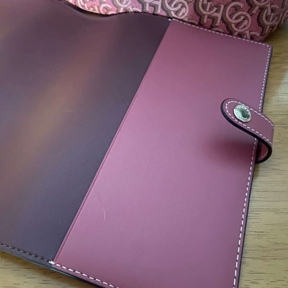Coach Monogram Notebook Cover New in Rouge Pink - Picture 3 of 5
